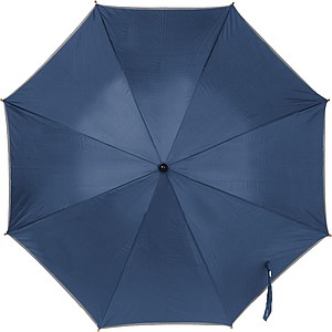 RUBENS Deštník s luminis. okrajem, modrý, rozměry 100 x 89 cm - reklamní deštníky